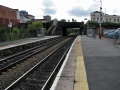 A view south from the platform. A 'rumble strip' had been added, but only on platform 1.