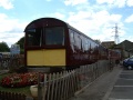 In the yard is this rather impressive inspection coach. This was built as an escort vehicle for nuclear flask trains, but was never actually used in that role.